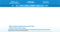 Desktop Screenshot of maximizebusinessmarketing.com